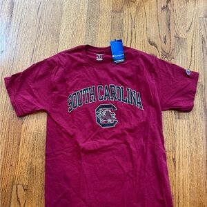 Champion University of South Carolina Burgundy Short Sleeve Tee. Go Game Coxs!